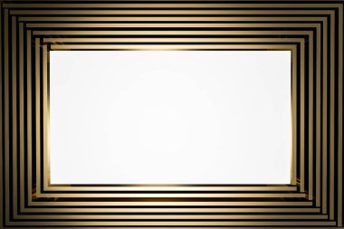 Poster etrafında siyah ve altın çerçeve