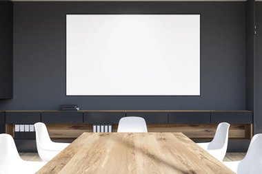 Toplantı odası iç posteri ile gri