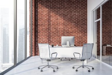 Tuğla müdür ofis iç