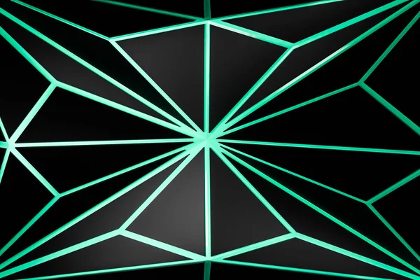 Abstracte groene en zwarte geometrische patroon — Stockfoto
