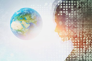 Kadın siluet Globe adlı arıyorsunuz