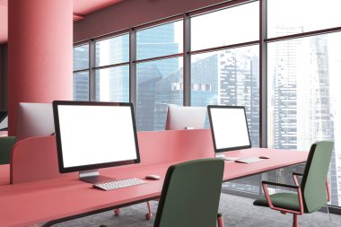 Ofis Masası bilgisayar ekranlarında kadar alay