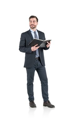 İle planlayıcısı, izole dalgın işadamı