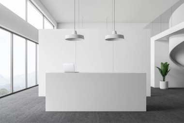 Beyaz ofis Resepsiyon alanı