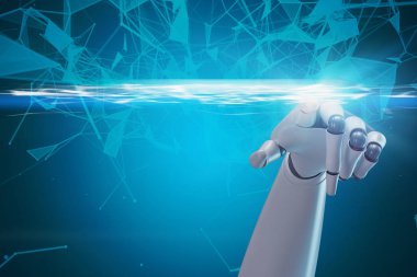 Robot el mavi ağ arabirimini kullanarak