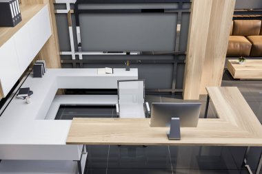 Yöneticisi Office lounge ile Üstten Görünüm