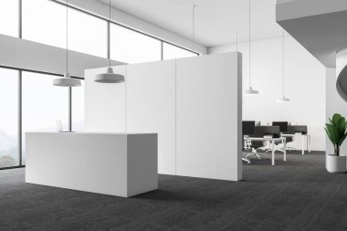 Açık alan office Resepsiyon ile beyaz