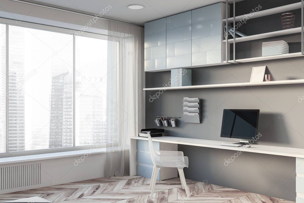 Escritorio En L Color Blanco Home Office Moderno Elegante Para Casa Y  Oficina