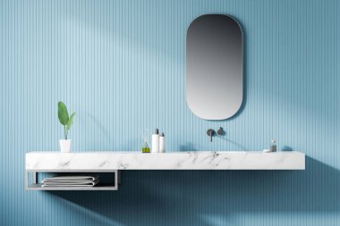 Modern ışık banyo iç.