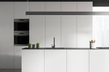 Modern tarz mutfak iç.