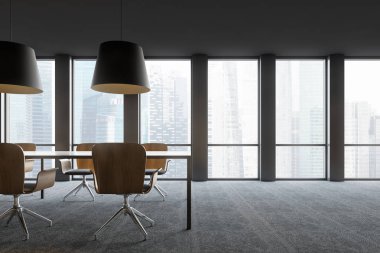 Modern konferans odası iç pencere ile