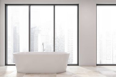 Modern ışık banyo iç.