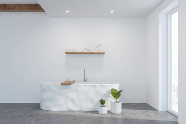 Modern ışık banyo iç.