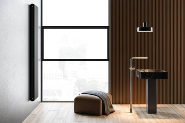 Modern tasarım banyo iç mimarisi.