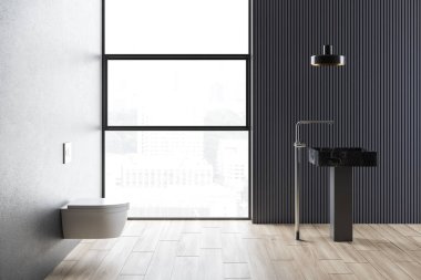 Modern tasarım banyo iç mimarisi.