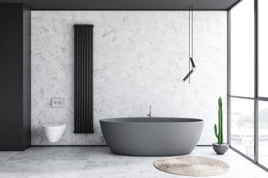 Modern ışık banyo iç.