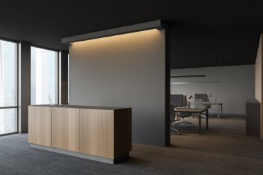 Gri ofis binasında Resepsiyon