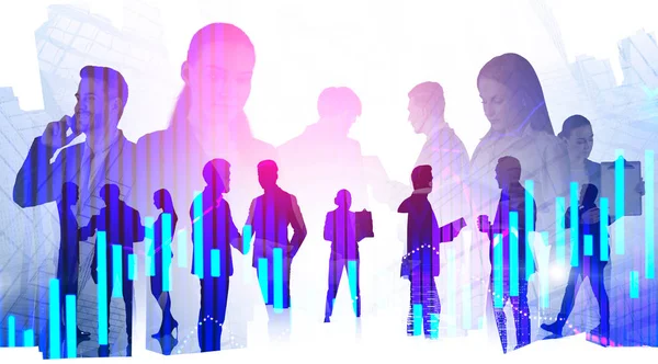 Ticaret takım konsepti, forex grafikleri