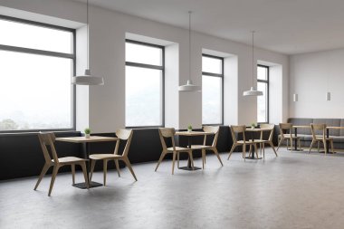 Modern kahve dükkanı iç