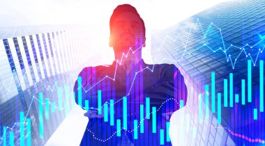 Şehir, grafikler güvenli iş lideri