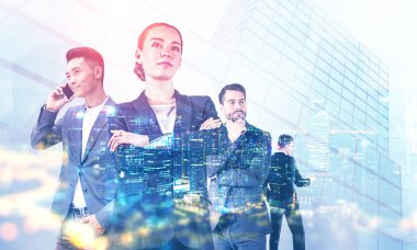 Gece kentinde çeşitli yönetici ekibi