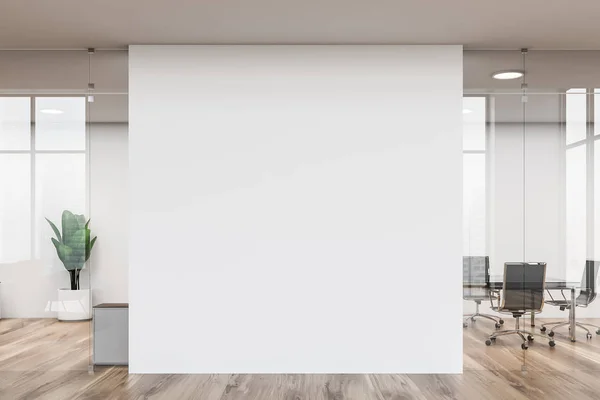 Kontors mötes rum med mock up vägg — Stockfoto