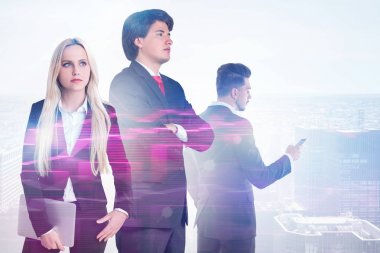 Şehirdeki genç iş adamları