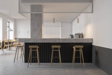 Modern beyaz bar iç