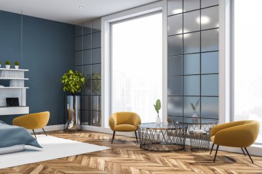 Koltuklu lüks oturma odası köşesi