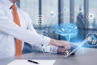 Ofiste tablet ile Adam, Ai arayüzü