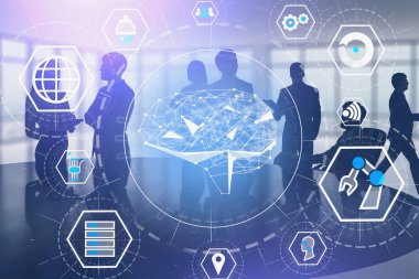 Ofisteki iş adamları, Ai ve Iot arayüzü