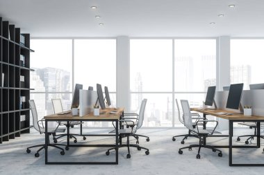 Beyaz açık alan office yan görünüm