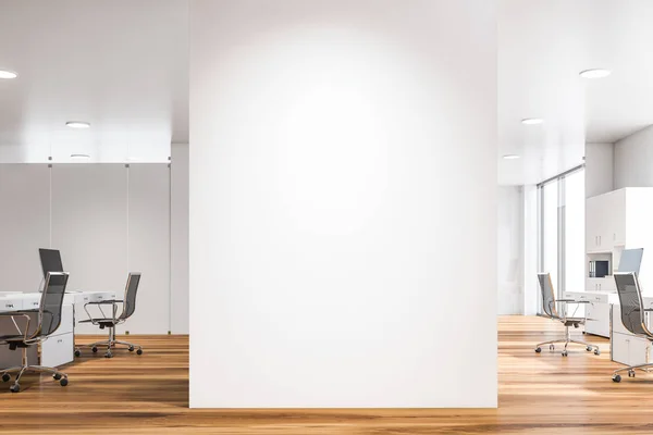 Mock up wall in modern company office
