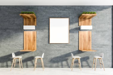 Posterli minimalist kafe iç