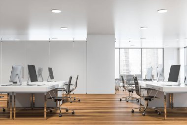 Açık alan ofis iç yan görünümü