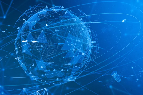 Dünya ve Gps navigasyon konsepti