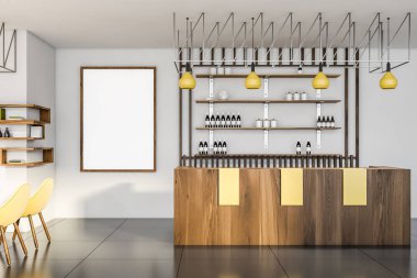 Poster ile modern pub Iç