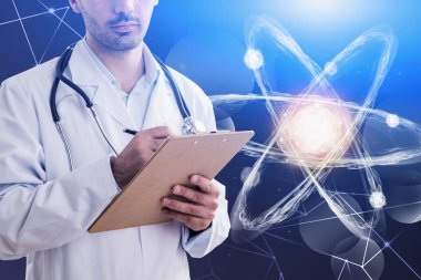 Panolu adam bilim adamı, atom hologramı