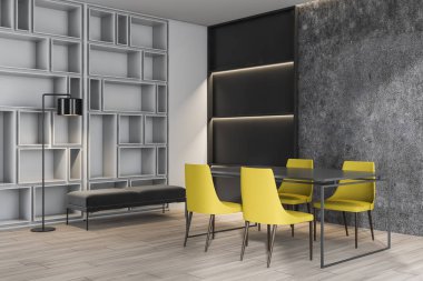 Grunge yemek odası iç tasarım