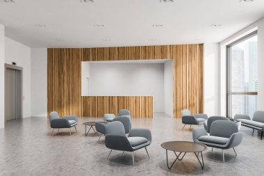 Asansörlü ofis bekleme odası iç