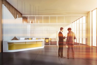 Ön büro ofis insanlarda lobi