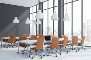 Loft gri açık alan ofis iç