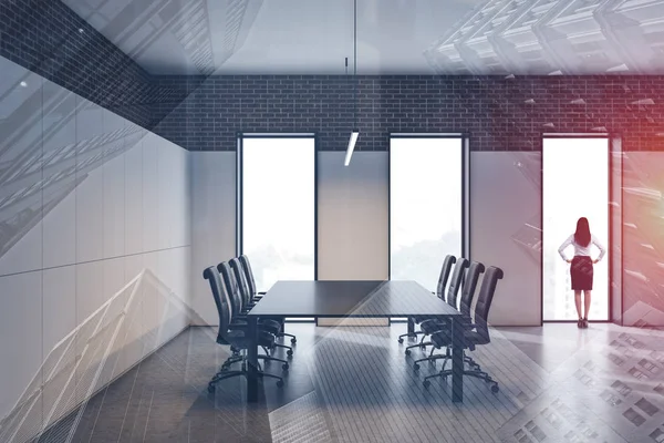 Businesswoman in office meeting room — Stock Photo, Image