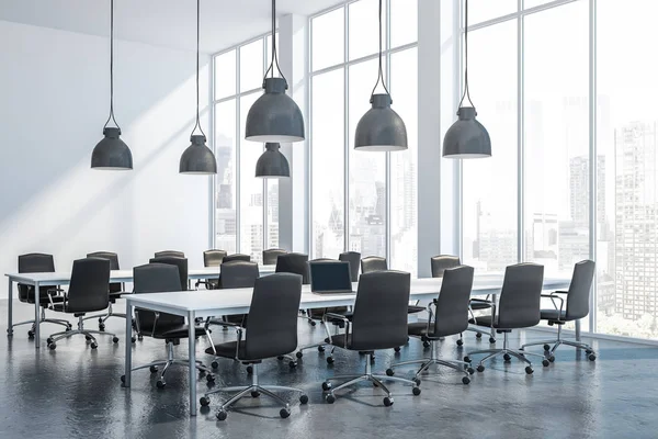 Loft beyaz açık alan ofis iç