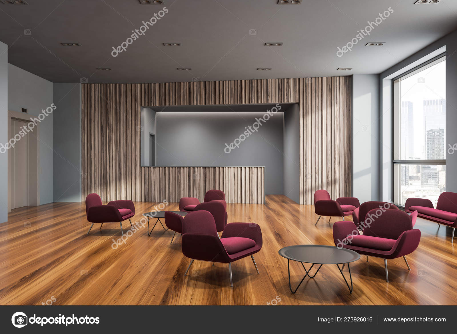 Office Waiting Room And Lounge With Reception Stock Photo C Denisismagilov 273926016
