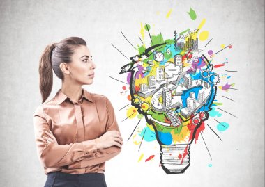 Emin kadın ve iş fikri