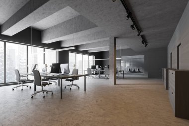 Beton Sanayi tarzı ofis ve bekleme odası