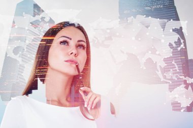 Düşünen iş kadını, uluslararası şirket