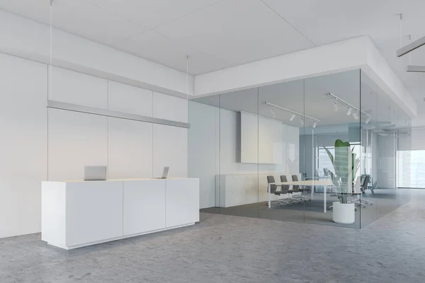 White Office Empfangshalle und Konferenzraum — Stockfoto