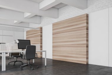 Bilgisayarlarla açık uzay ofis iç